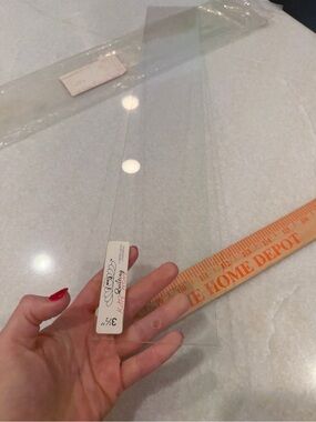 Clear Acrylic Ruler Strip - 3 1/2” Width